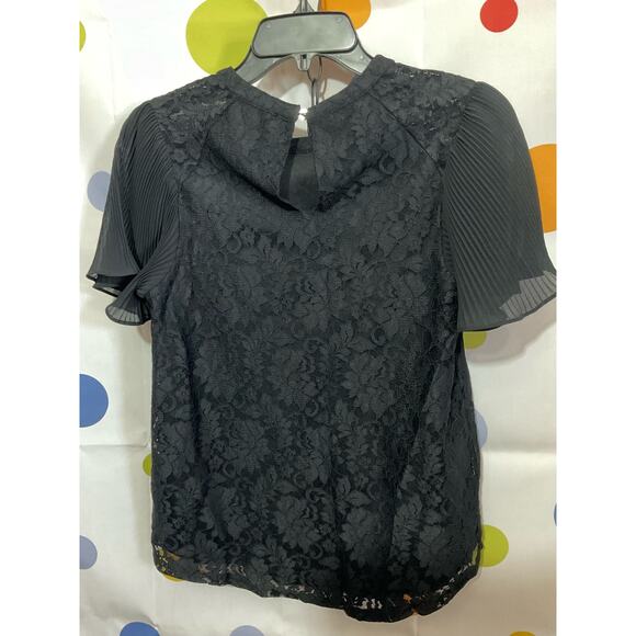 Cable & Gauge Black Lacy Top Size Small - Picture 5 of 11